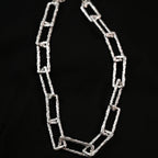 Textured Metal Link Necklace |  Classic Western Jewelry DIORA