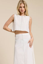 Santorini Linen Maxi Set