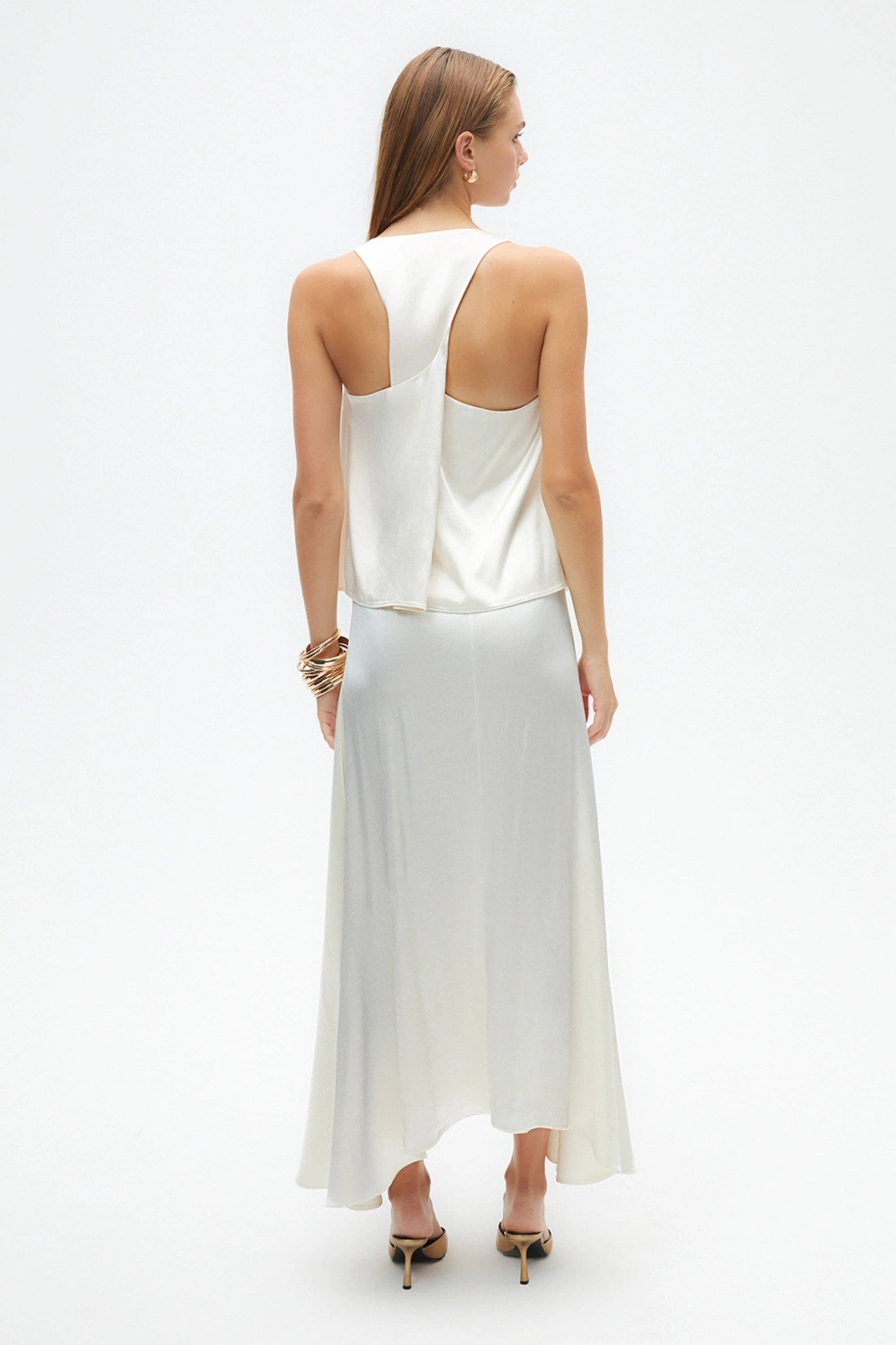 Luna Asymmetrical Maxi Skirt