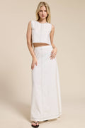 Santorini Linen Maxi Set