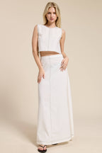 Santorini Linen Maxi Set