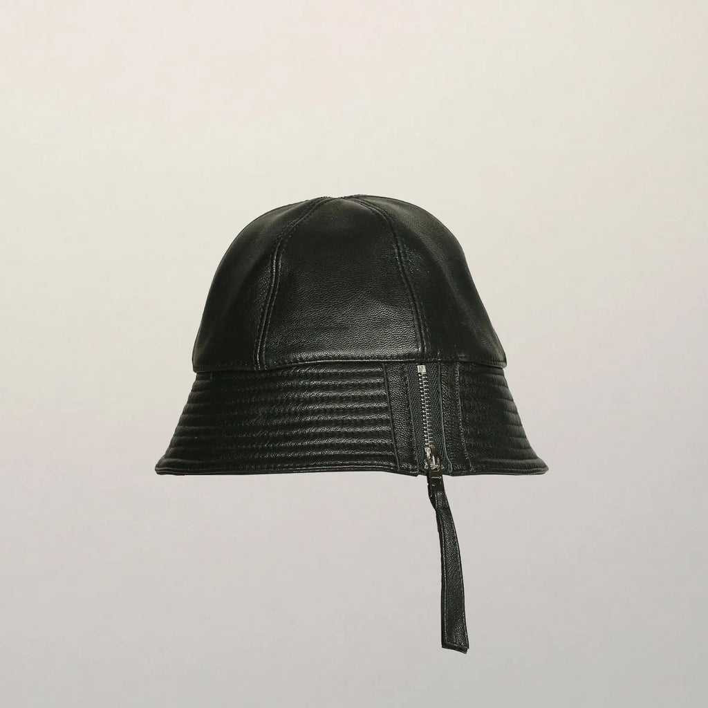 Julia Leather Bucket Hat ALLSANTAELLA
