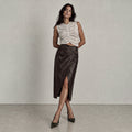 Flavia Italian Eco-Leather Skirt