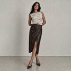 Flavia Italian Eco-Leather Skirt