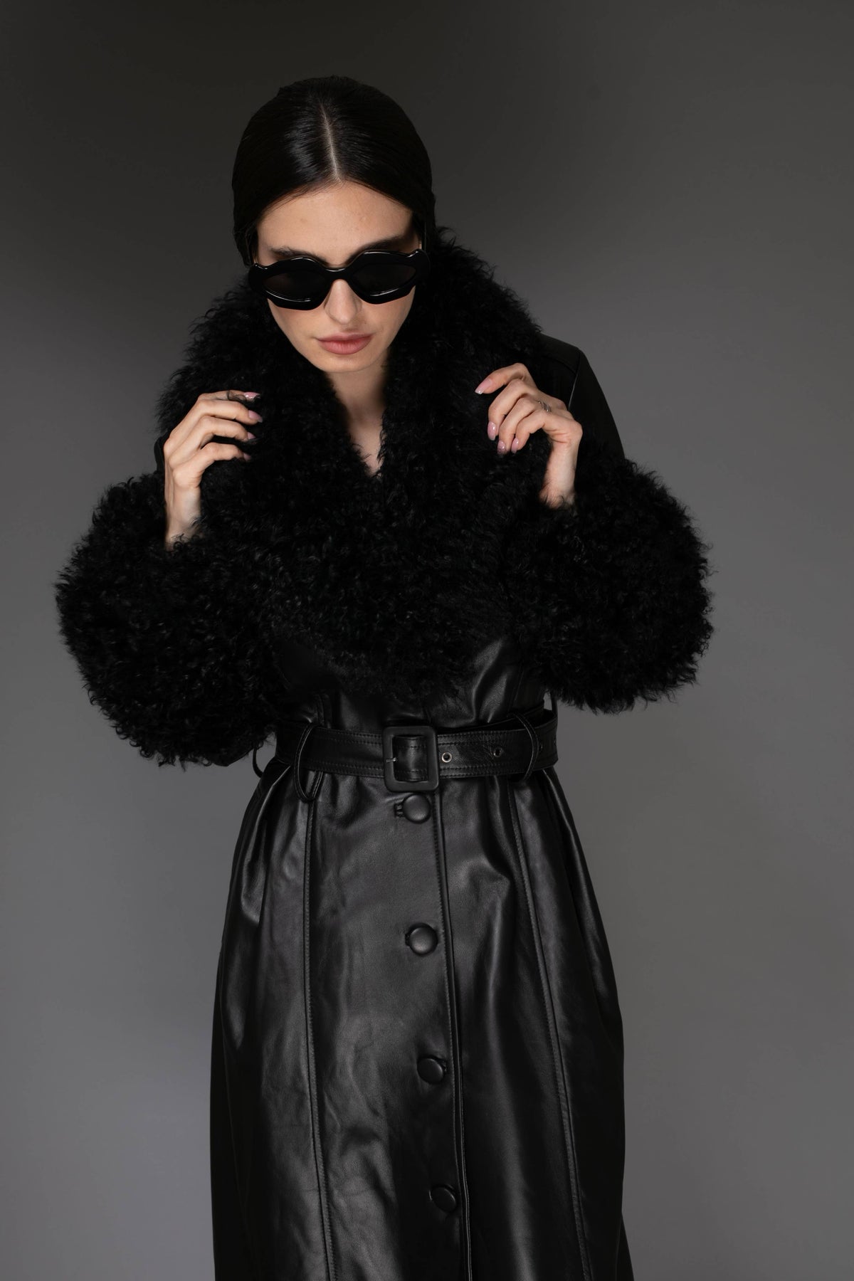Italian Leather Trench