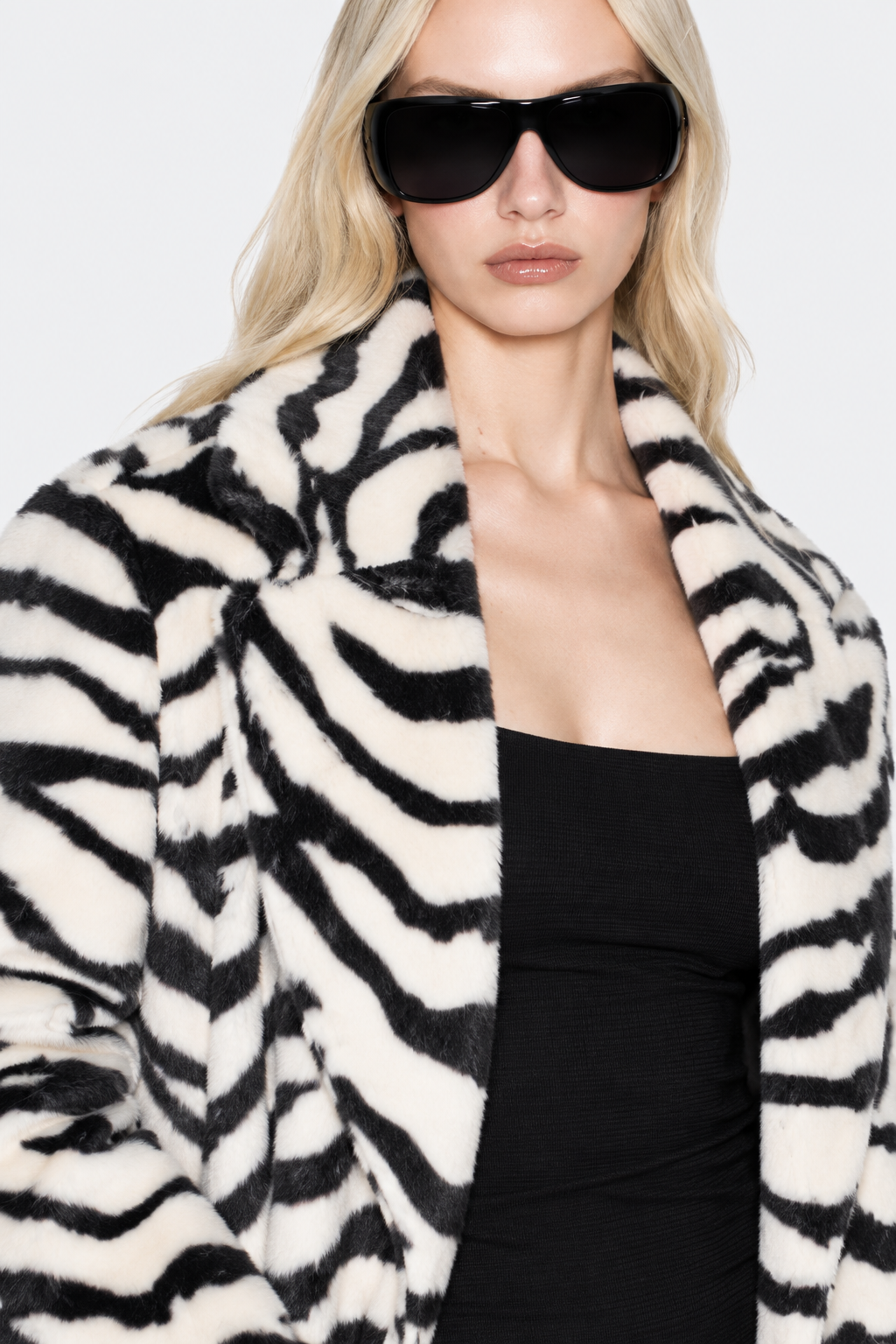Zebra Print Long Coat