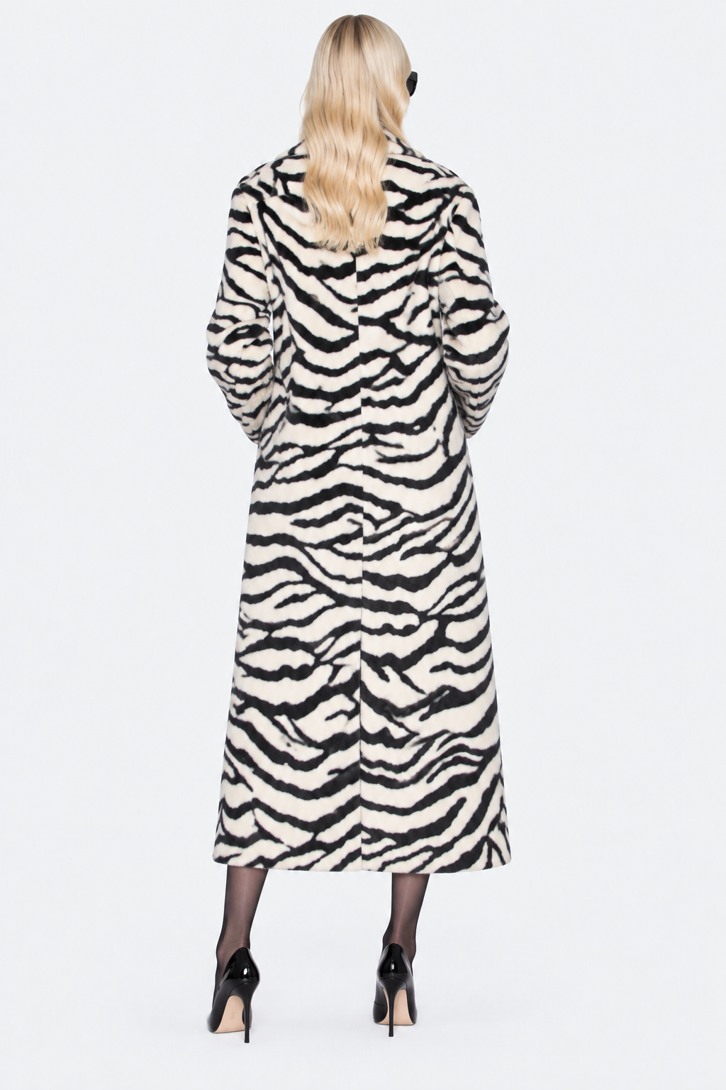 Zebra Print Long Coat