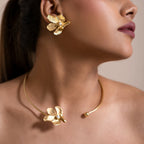 Pearl Flower Stud Earrings | Statement Handmade Jewelry DIORA