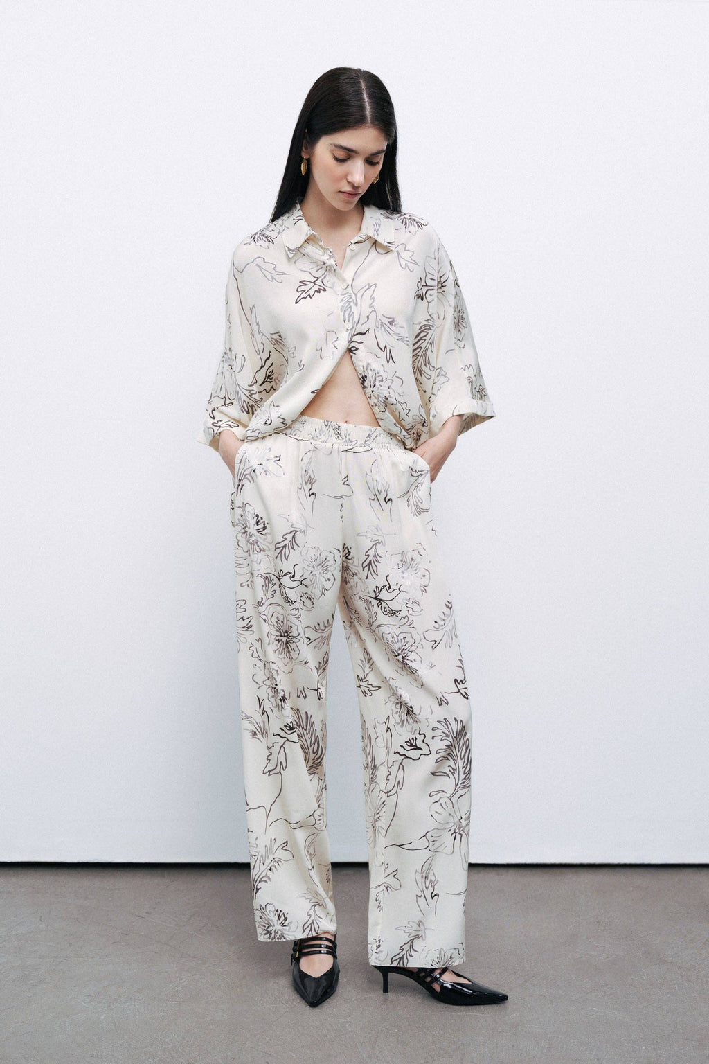 Ivory Luster Trousers