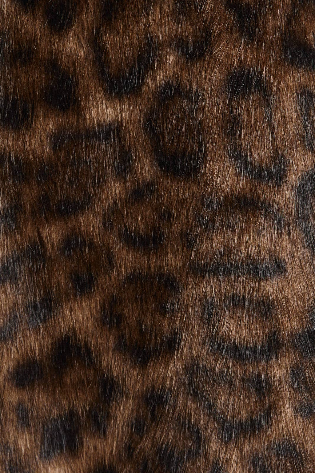 Leopard Print Faux Fur Long Coat Jacket LE LIS