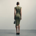 Asymmetric Midi Sweater Dress