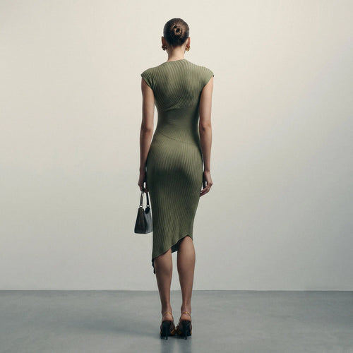 Asymmetric Midi Sweater Dress Avec Les Filles