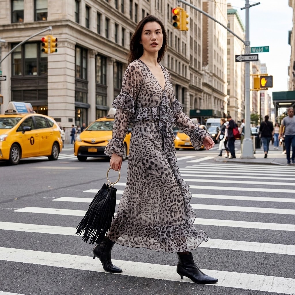 Alicia Leopard Dress